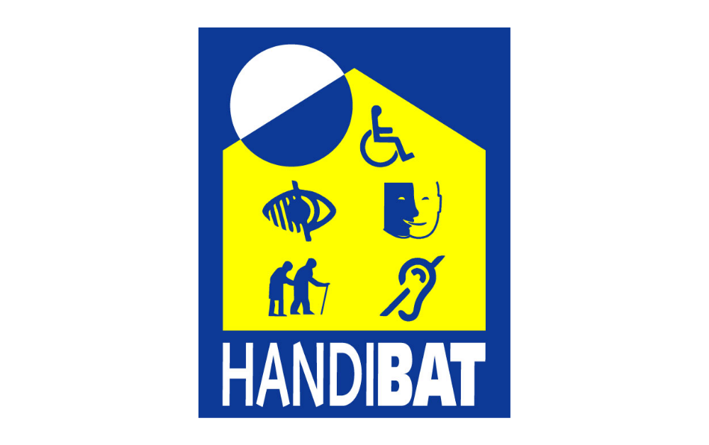 Logo HANDIBAT — label d’accessibilité du bâtiment de la CAPEB