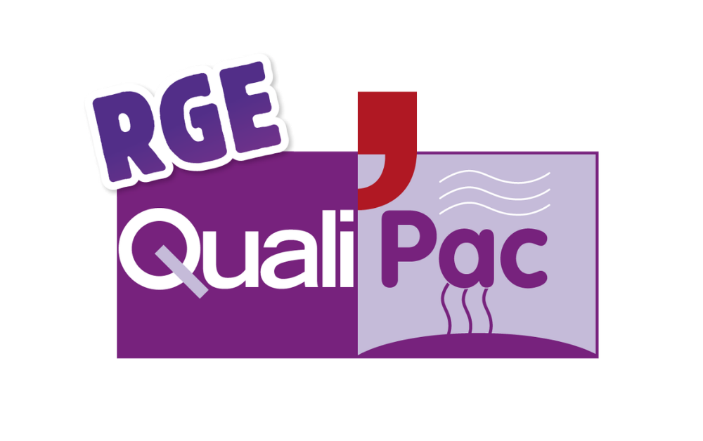 Logo RGE QualiPAC — qualification pour l'installation de pompes à chaleur